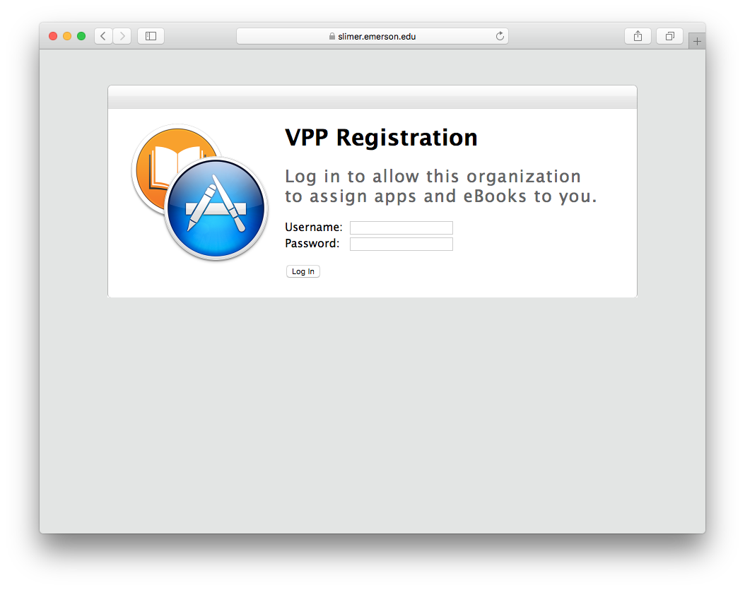 VPP Registration Online Page