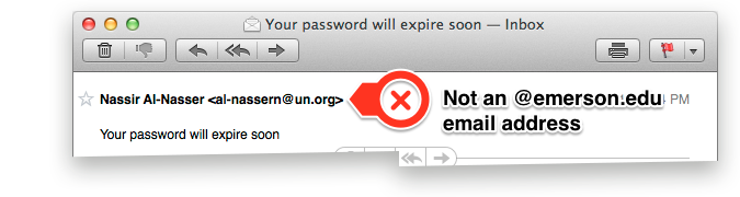 Phishing Email Example #1