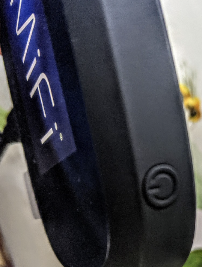 Image of MiFi Power button.