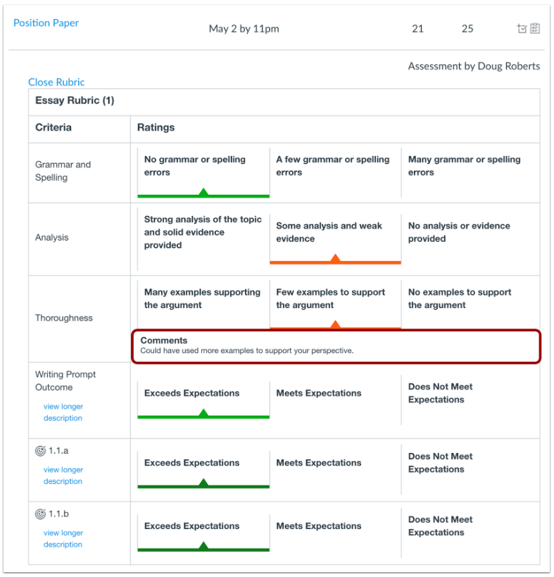 Viewing Instructors Comments and Rubrics in Canvas Emerson