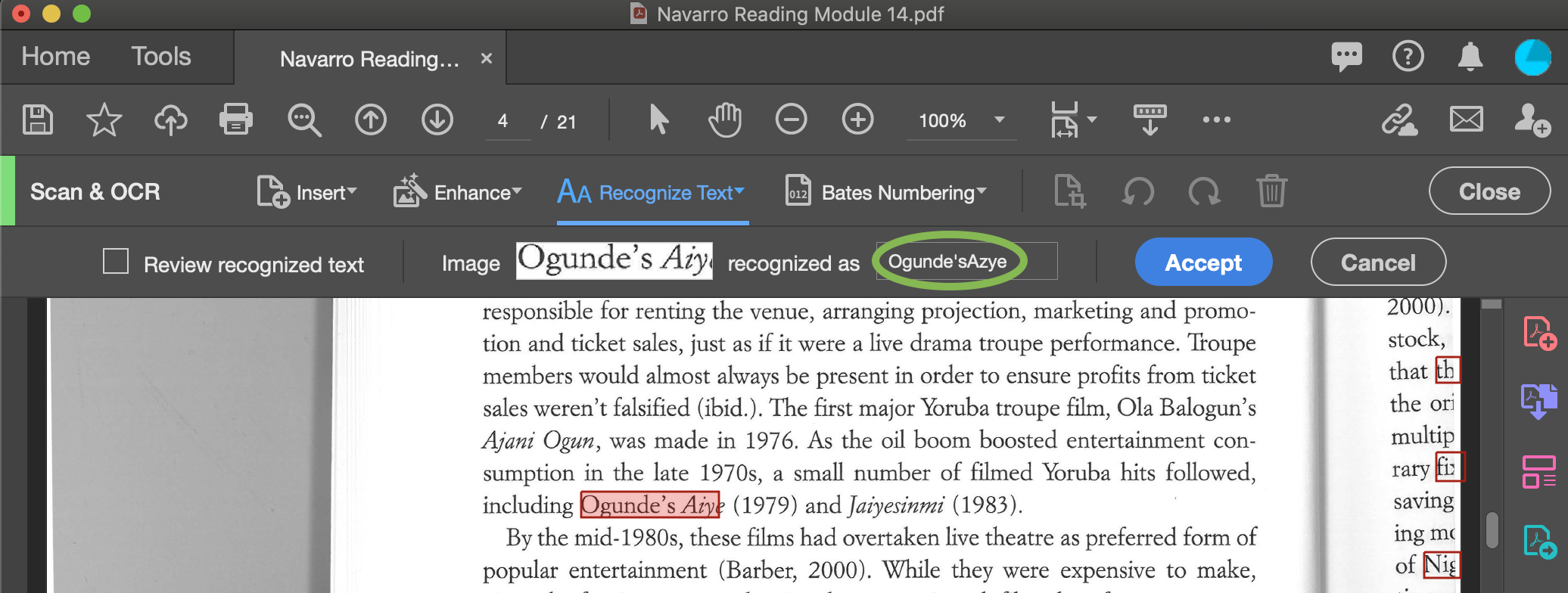 ocr in adobe scan