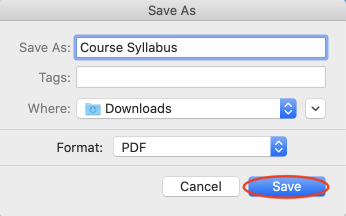 Screenshot showing how to save PDF from Firefox as described on page